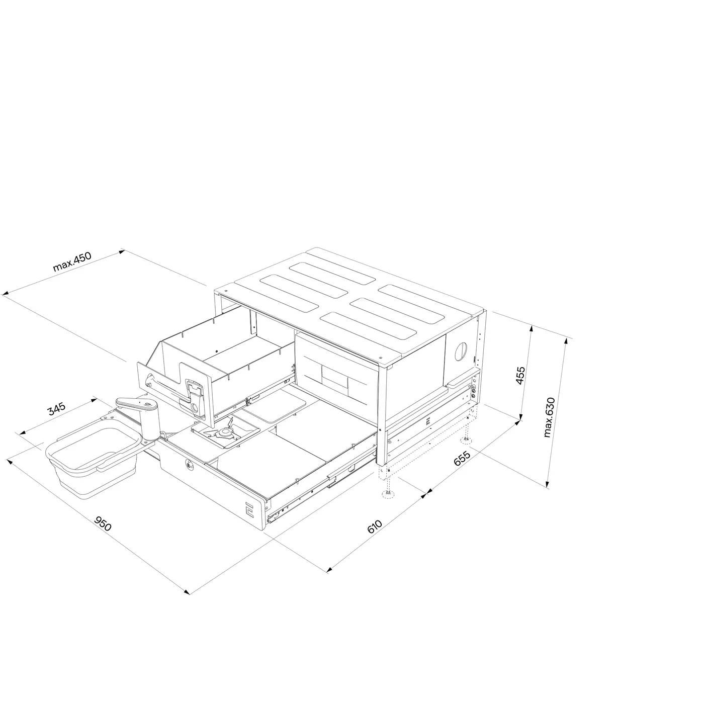 EGOE Nestbox M - Kitchen set