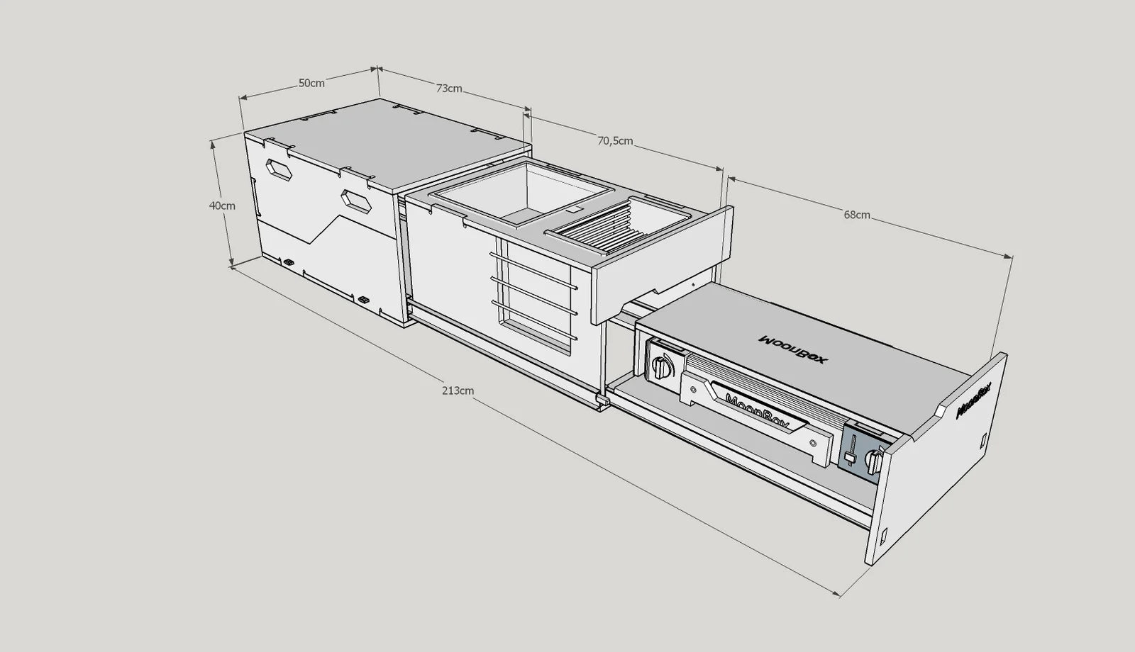 MoonBox KitchenBox - Portable kitchen box 